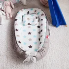 Портативная детская кровать-гнездо с подушкой, 85*50 см