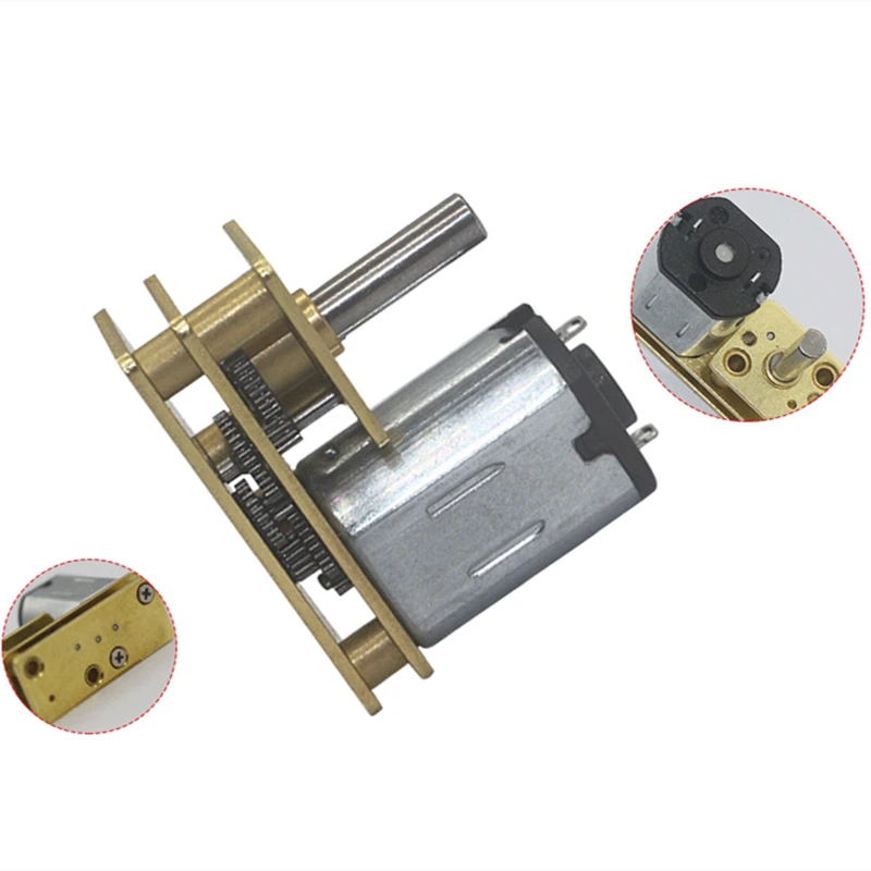 

1024-N20 DC Gear Motor 3V 5V 6V 12V Low Speed Motor Intelligent Robot DIY Parts