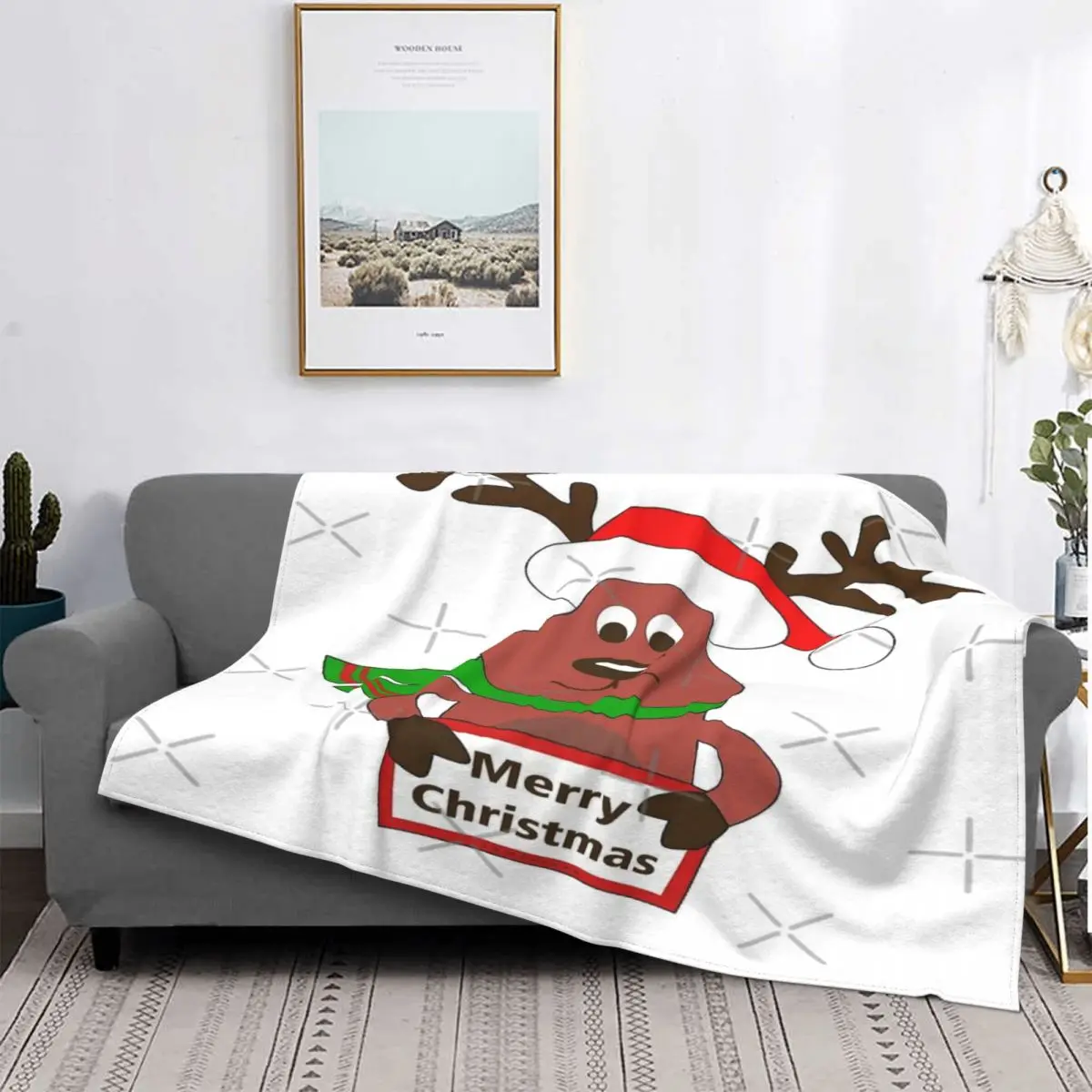 

Manta de Reno de Feliz Navidad, colcha a cuadros para cama, colcha de 90, manta Kawaii para cama