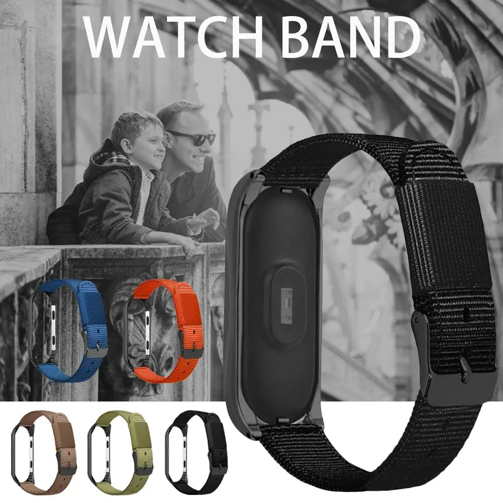 Для Xiaomi 3 MI Band 4 Универсальный спортивный Премиум холщовый сменный Браслет