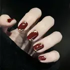 Искусственные накладные ногти с квадратной головкой, 24 шт.