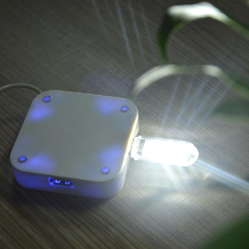 

1PCS Portable Mini USB Night light 3LEDs White/Warm Lights Computer DC Lamp Book Power White PC Powered Reading Laptop Bank Z8I1