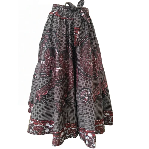 

spring autumn winter african lady skirt for women long skirts dashiki print bazin riche africanclothing robe femme Plus Size