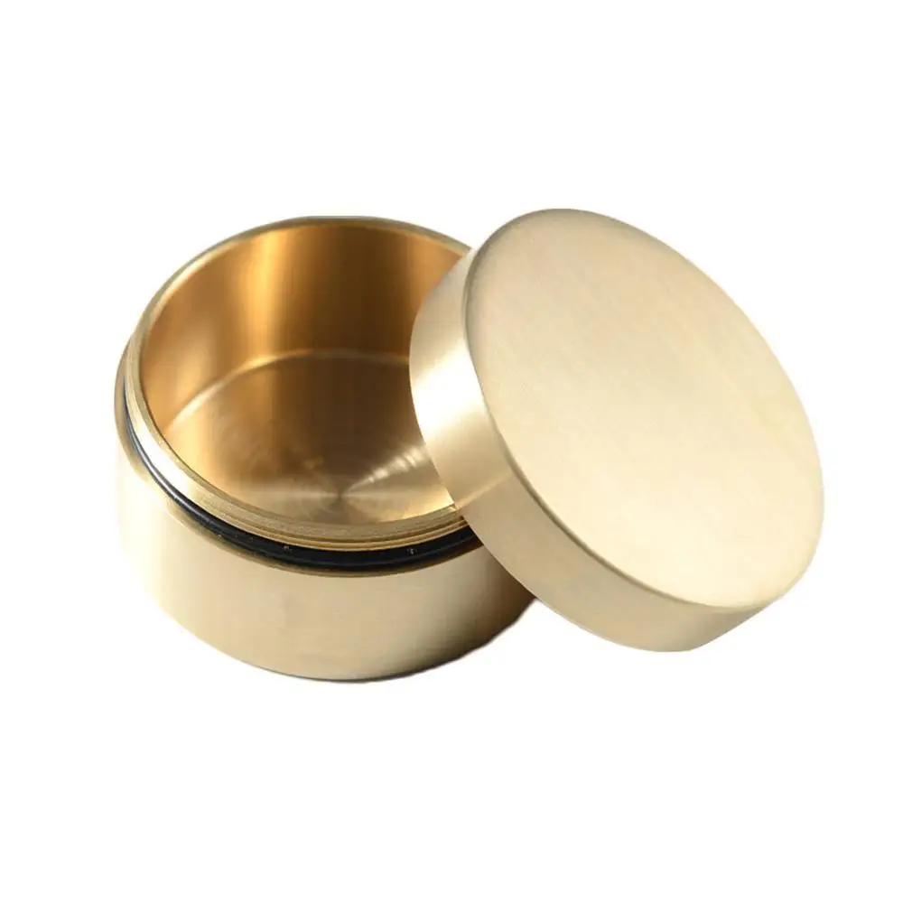Круглая Латунная коробка для хранения ювелирных изделий бумажная металлическая