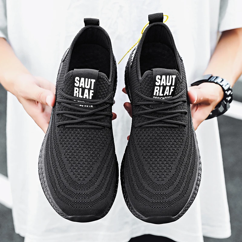 

Summer Men Shoes Casual Fashion Sneakers Lightweight Casual Sneakers Mesh Breathable Male Footwear Lace-Up Walking Shoes for Men