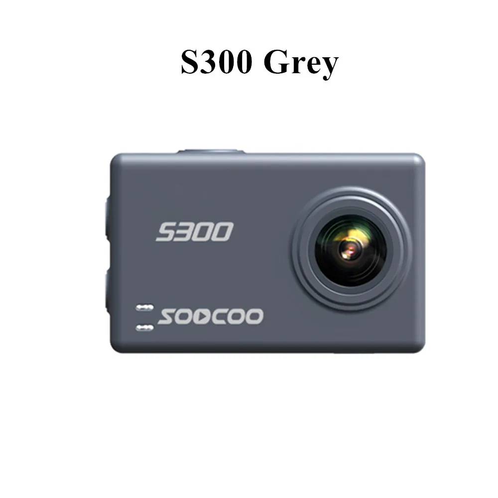 Grey Soocoo S200 Экшн-камера 4k Спорт с чехлом gps микрофон дистанционное управление сенсорный экран экшн-камера крепление - Цвет: Grey