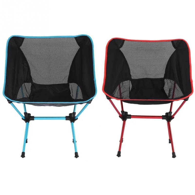 

Уличное складное кресло, легкий складной стул для кемпинга, пикника, сада, рыбалки со спинкой, Рыболовный инструмент, 2 шт.