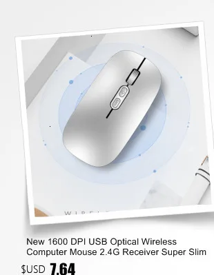 Ультратонкая фотоэлектрическая мышь 2,4 ГГц Беспроводная компьютерная Bluetooth мышь с USB Приемником мыши для ноутбука ПК компьютер yw