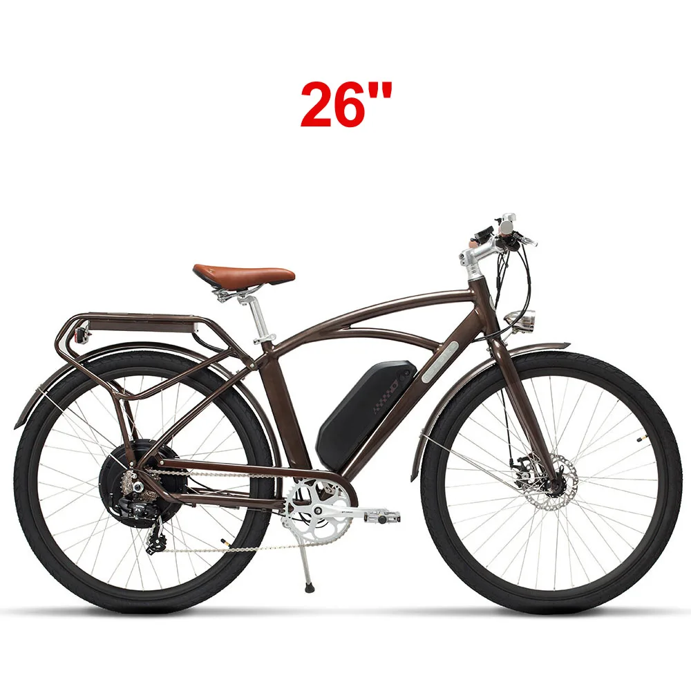 26 Inch Электрический велосипед COMET 700C 48 В 13Ah 400 Вт высокоскоростной Электрический велосипед с 5 уровнями педалей для увеличения выносливости в стиле ретро - Цвет: 26 Inch