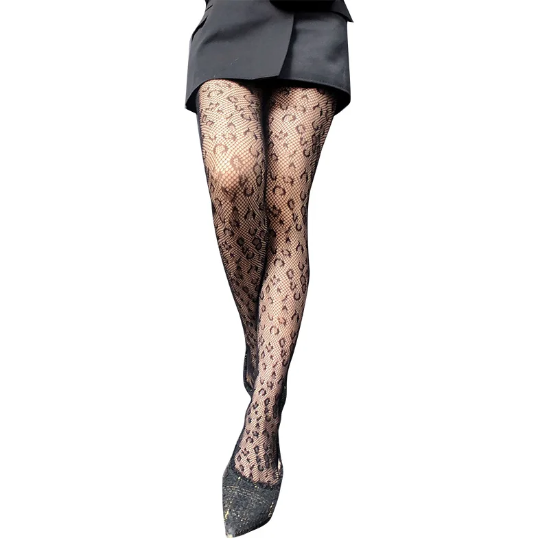 

Leopard Tights Women Pantyhose Spring Black Sexy Fishnet Socks Fashion Brand Ultra-thin Brand Pantyhose Fishnet Stockings