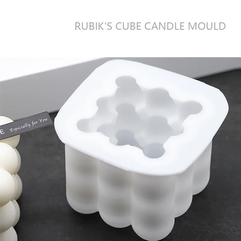 Новый 3D Куб лампы в форме свечи формы DIY круглые кубические пресс для свечей