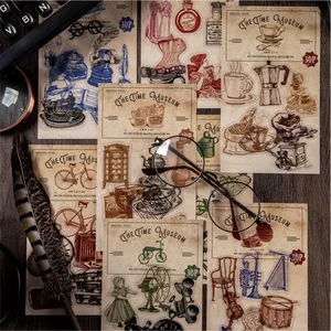 Для камеры fujifilm комплект 30 шт.пакет ретро время музея серии Стикеры декоративная печать Бумага Стикеры s Скрапбукинг DIY дневник альбом деко