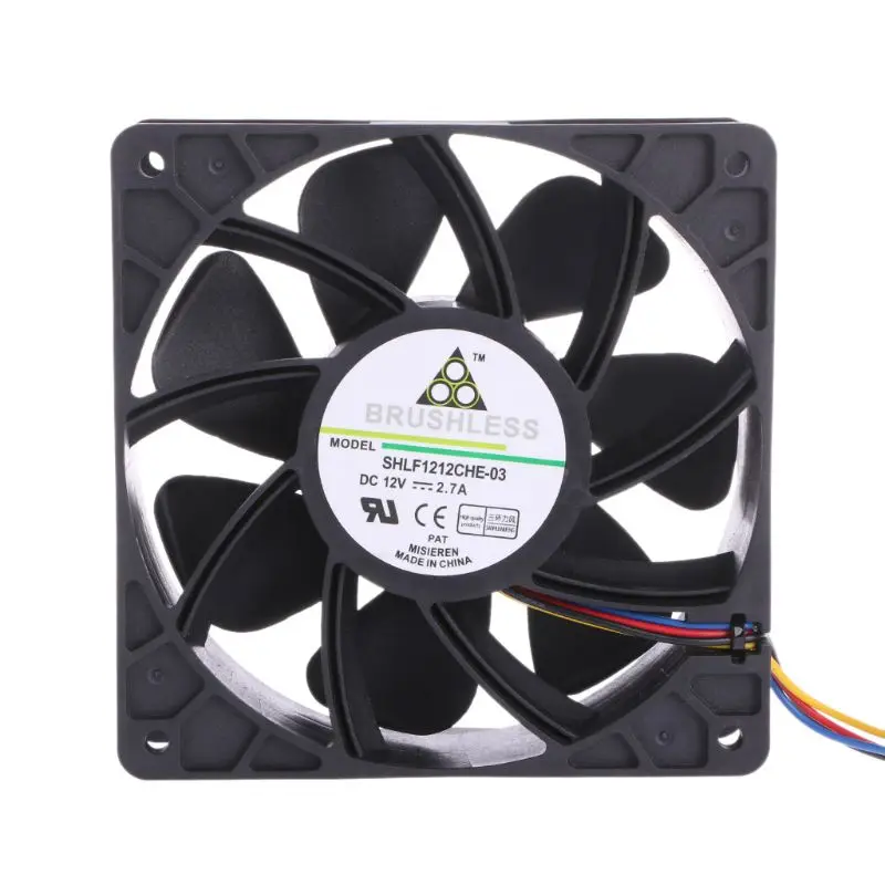 

120x120x38mm Brushless DC12V 2.7A 7-Blade Cooling Fan 12038 For Delta QFR1212GHE