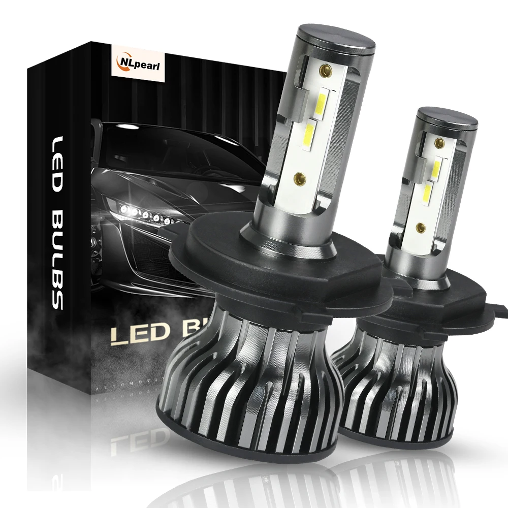 

NLpearl 2X Car Headlight Bulbs H4 Led Headlight 50W 12000LM 6500K CSP H7 Led H1 9005/HB3 9006/HB4 9012/HIR2 H11 H9 H8 HeadLight