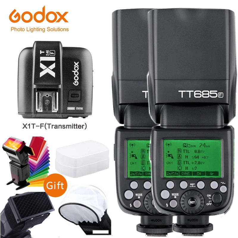 Godox TT685F 2 4G беспроводной TTL высокоскоростной синхронизатор GN60 флэш скорость