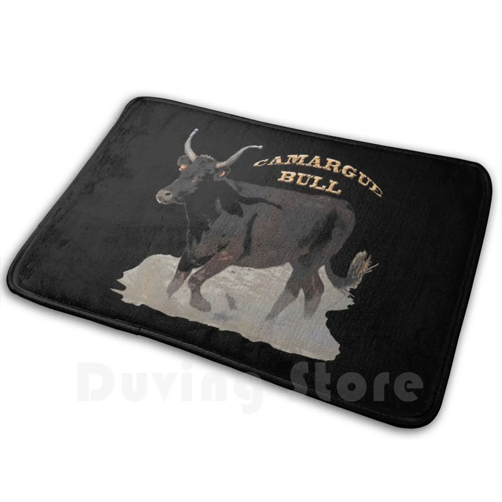 

Camargue Bull 2 Carpet Mat Rug Cushion Soft Camargue Bull Astralia Black Bull Animal Wild Fight Bullfight Raseteur Bull