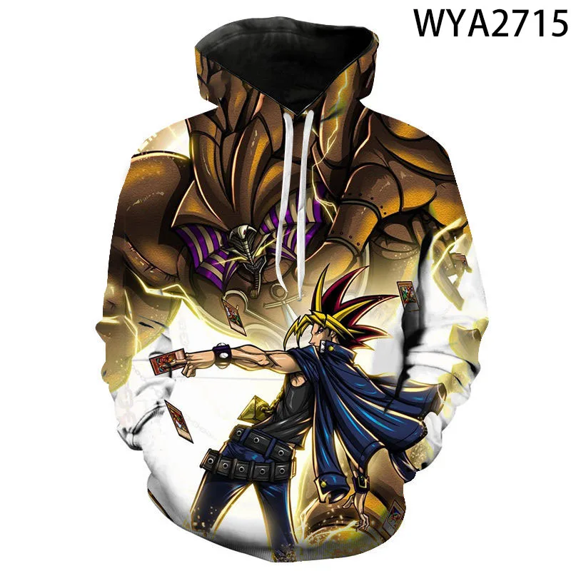 Новые толстовки Cool Yu Gi Oh с 3D принтом для мужчин и женщин Детская уличная одежда