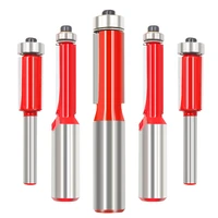 1pc 12 shank 2 flush trim router bit with bearing for wood template pattern bit tungsten carbide milling cutter for wood