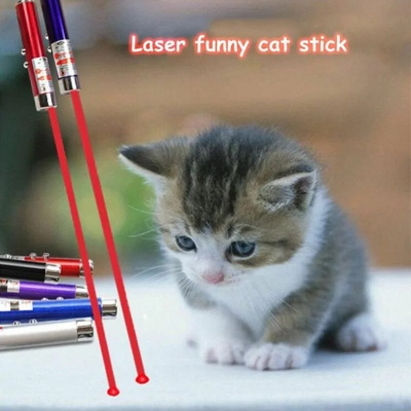

5 Colors Creative LED Light Laser Toys Red Laser Pen Tease Cats Rods Visible Light Laserpointer Funny Interactive Goods For Pets