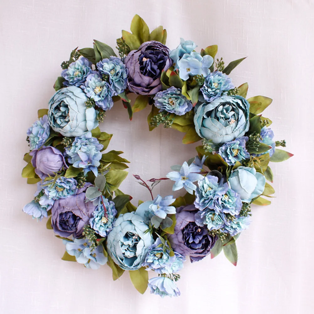 Пасхальный венок сделай сам Европейский Винтажный искусственный цветок пион