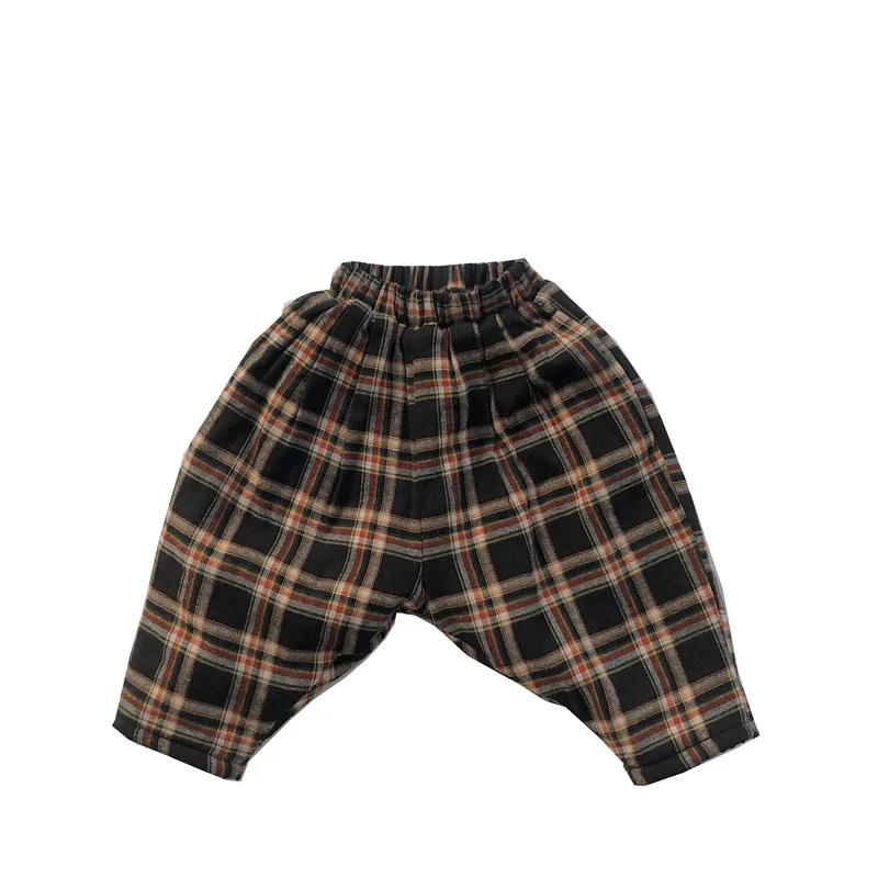

2020 Winter New Arrival Girls Fashion Plaid Pants Kids Warm Fleece Trousers Kids Clothes