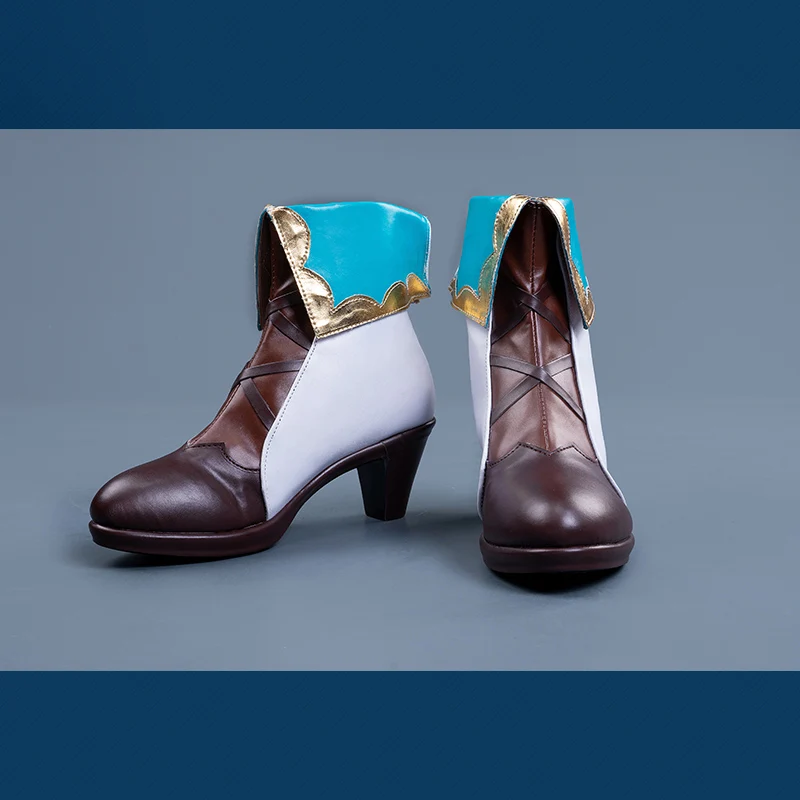 

Женская обувь Genshin Impact, реквизит для косплея на Хэллоуин, Барбара, 2021