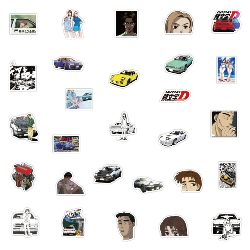 Наклейка Начальная D для ноутбука сделай сам водонепроницаемый стикер