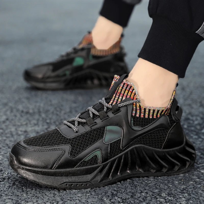

2021 Summer Hot New Men's Outdoor Mesh Lace-Up Sport Shoes Lightweight Breathable Sneakers Fashion Casual Running Shoes Big Size