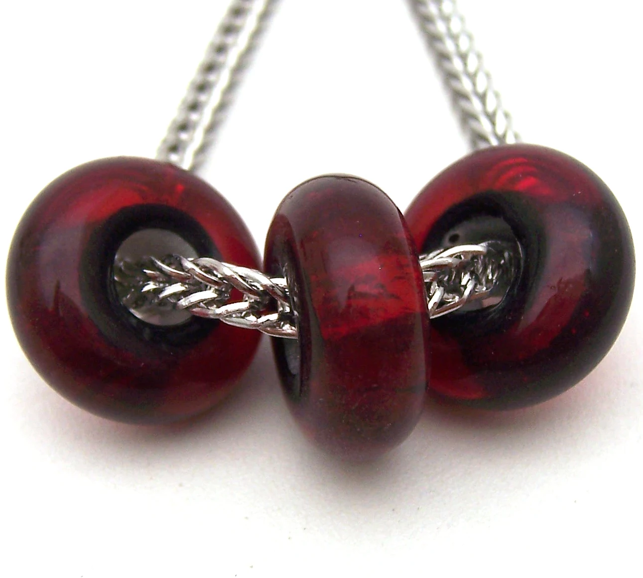 

JGLZ2362 3X 5MM Hole DIY GlassBead Murano Glass beads Fit European Charms Bracelet diy jewelry Lampwork