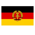 Флаг Восточной Германии, 3x5 футов, 90x150 см, баннер с 2 латунными люверсами, цифровая печать, полиэстер 100D