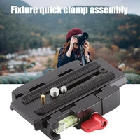 professional quick release qr clamp base plate aluminium alloy for manfrotto 500 ah 701 503 hdv 577