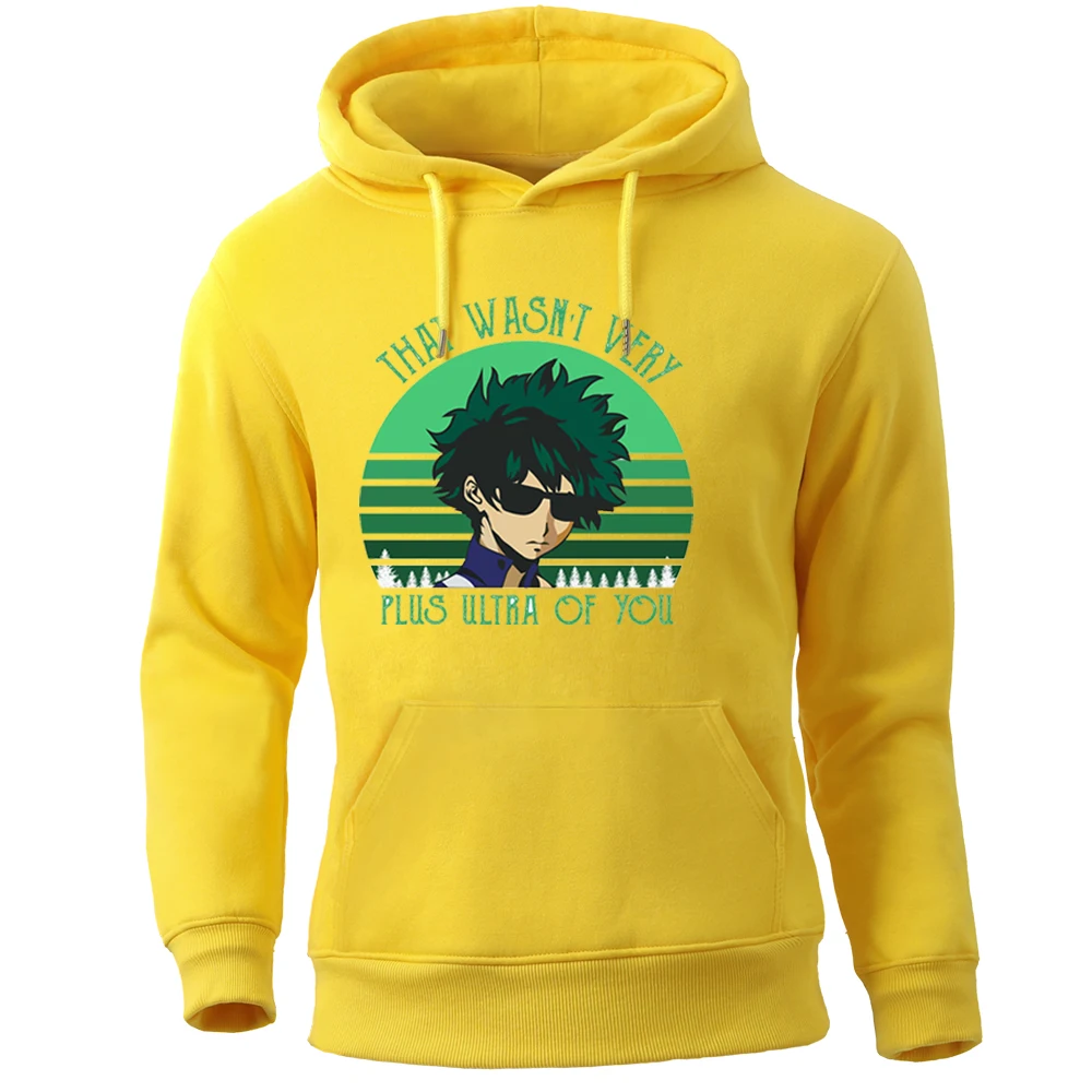 

Japanese Anmie Hoodie My Hero Academia That Wasn't Very Plus Ulira Of You Sweatshirt Crewneck Hoodies Pullovers Tracksuits
