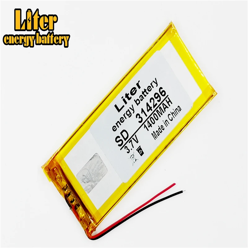 Лучший бренд батареи 3 7 V литиевая батарея КПК 314296 304296 034296 1400MAH PDA | Компьютеры и