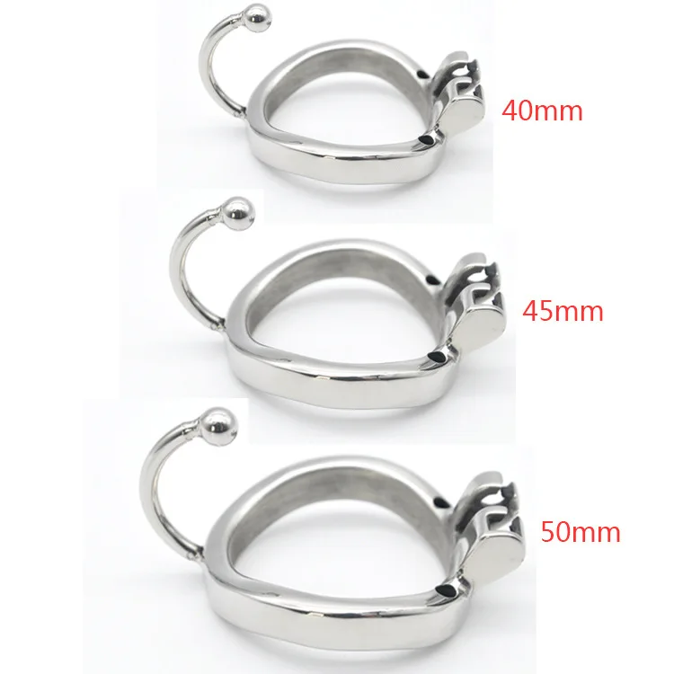 

Steel Cock Cage Device Arc Testis Toys Men Sex Base Ring Separation Device Chastity For With