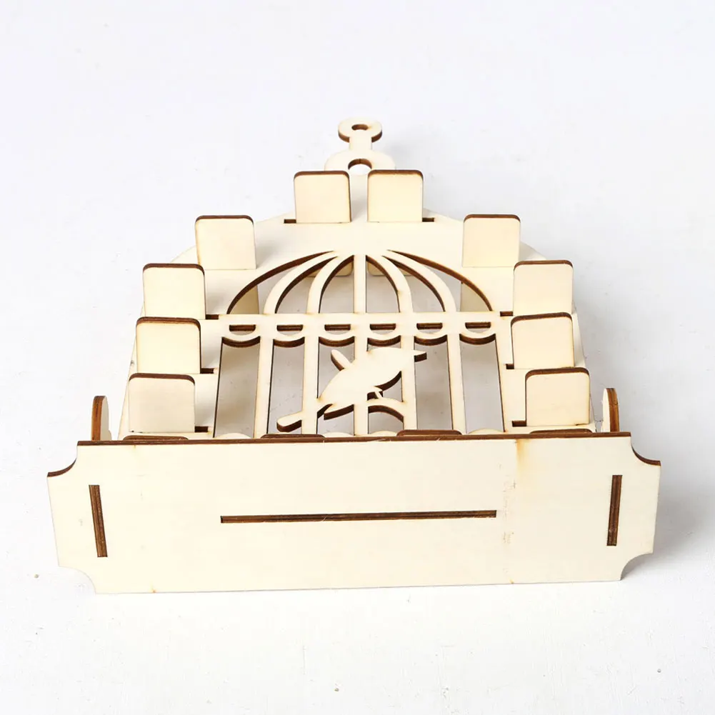 

Wooden Bird Cage Chocolate Display Rack Candy Display Stand Wedding Decoration Home Crafts Decoration Wooden Party Decoration