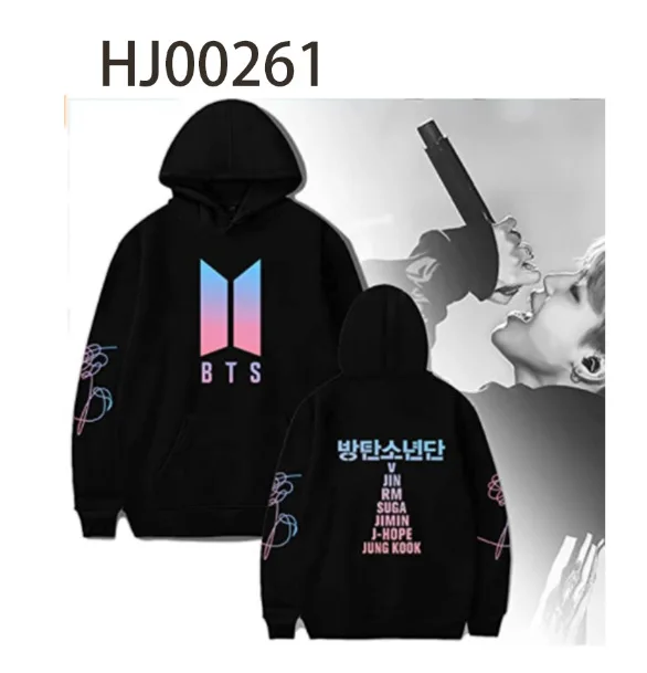 

custom men's Sweatshirt kpop Pullover women's Sweatshirt kids/Children coat Hoodie Y2K Korean Star Band love yourself JK Hoodie