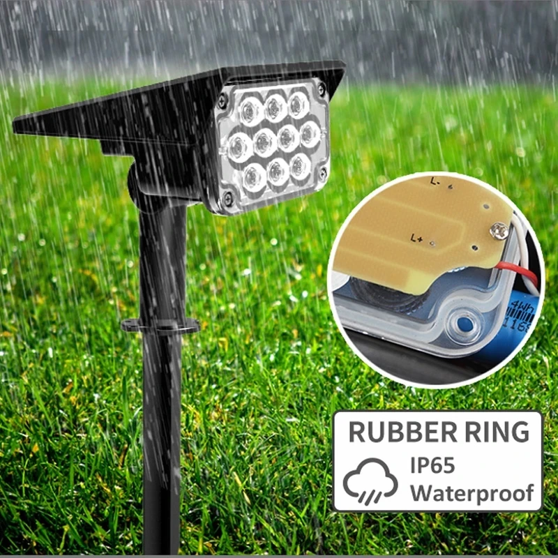 T SUN 1 4 шт 20LED Регулируемый Солнечный Точечный светильник солнечный садовый