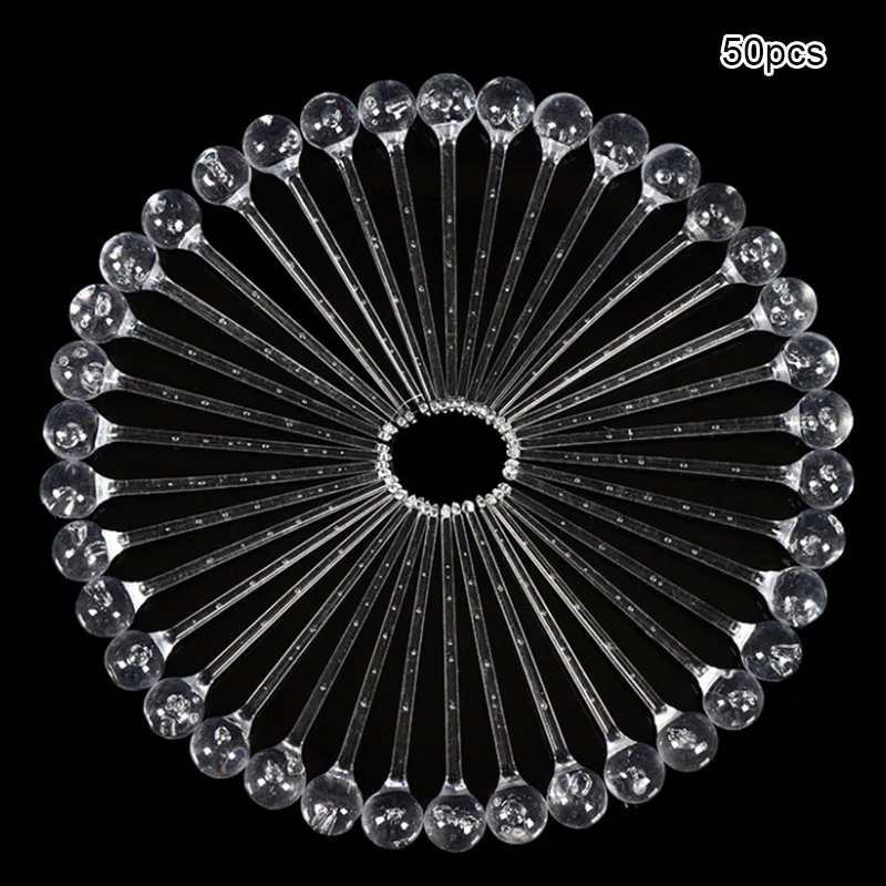 50 шт./упак. Хрустальные подвесные бусины прозрачные акриловые подвески-гирлянды