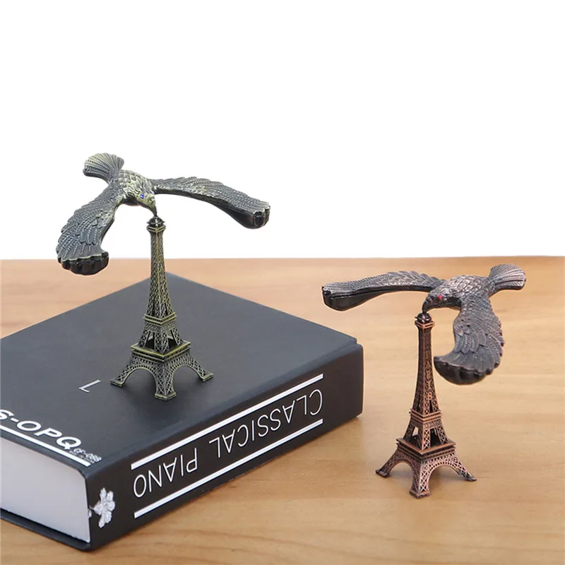 Eagle Model Balance Metal Rotating Creative Crafts Landmark Building Decoration Eiffel Tower Toy | Дом и сад