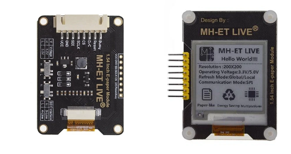 Завеса 1,54 дюймов Epaper модуль электронной бумаги E-Ink EInk Экран дисплея SPI Поддержка Глобальный/часть для Arduino STM raspberry pi ESP32