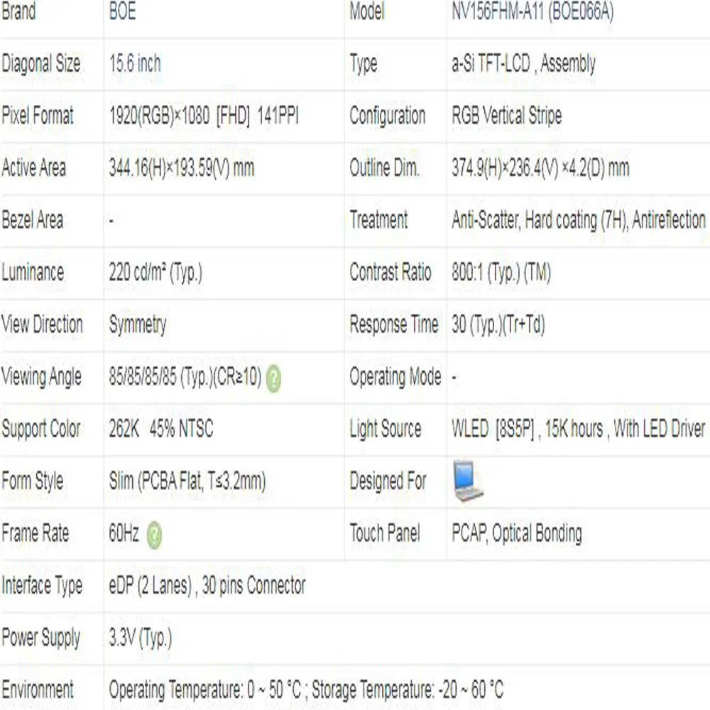 Оригинальный сенсорный ЖК-экран для Dell Inspiron 15 7568 7558 6 FHD DP/N 02DHX6 | Компьютеры и офис