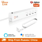 Удлинитель ZigBee Smart Power Strip, 10 А, ЕСВеликобритания, с 2 USB-портами и 4 розетками переменного тока