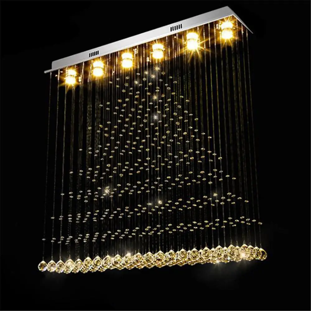 Современная люстра в форме капли дождя L100 * W20 h100 см светодиодный потолочный