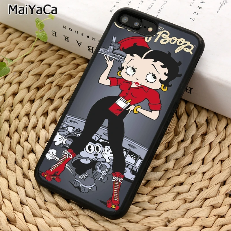 MaiYaCa красивый мультяшный чехол Бетти Boop для телефона iPhone X XR XS 11 12 Pro MAX 5 6 6S 7 8 Plus Samsung