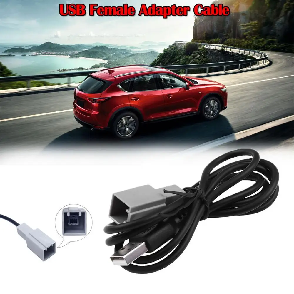 Аудио части USB адаптер кабель Женский для Mazda CX-5/ 2 Toyota Venza 2013 Запчасти ремонта