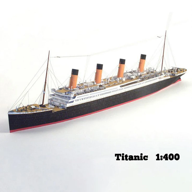 Набор бумажных 3D моделей корабля Титаник сделай сам игрушки для детей 1:400|Наборы