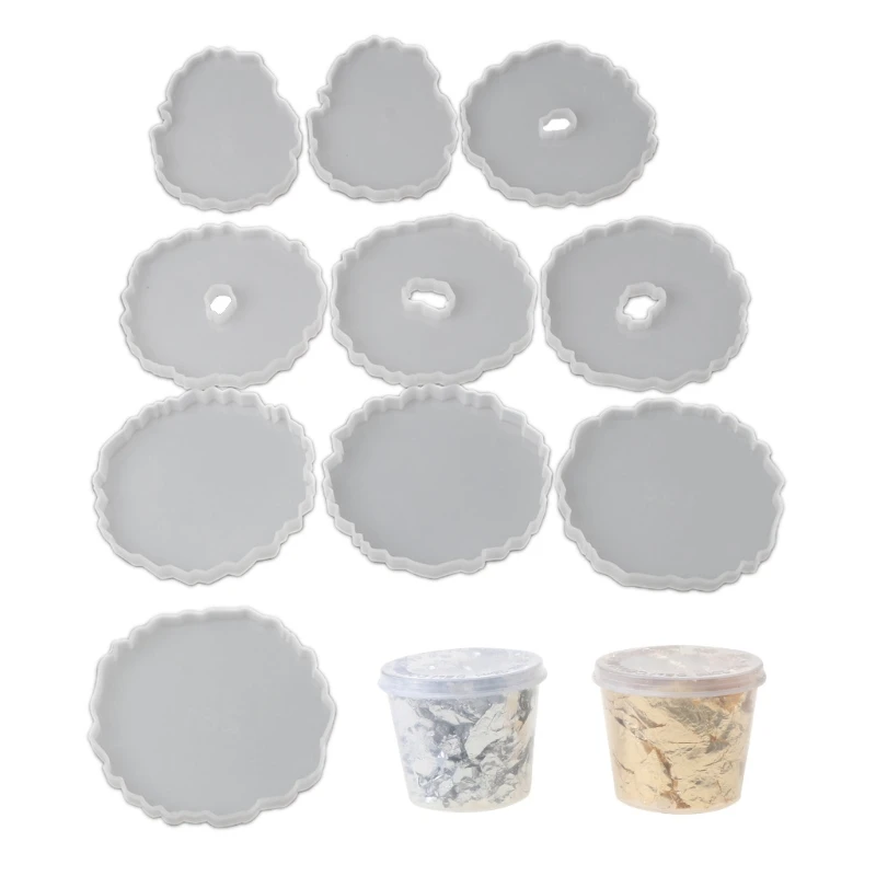 

Large Irregular Wave Round Coaster Mold Silicone Resin Cement Casting Mold Tools