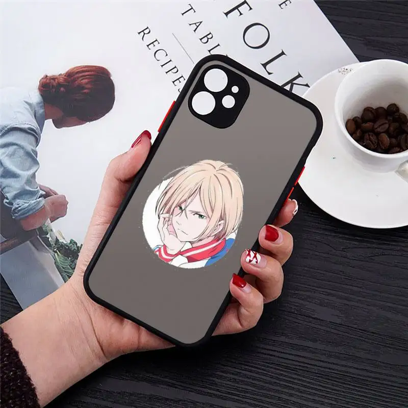 

Yuri on Ice anime Phone Cases matte transparent For iphone 7 8 11 12 plus mini x xs xr pro max luxury shell cover