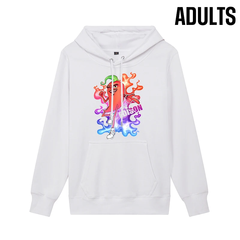 Los ni&ntilde;os Sudadera con capucha Merch Edison Perec de chile caliente primavera y oto&ntilde;o chico es Thicked sudaderas con capucha Edison Pts ropa familiar Casual-4