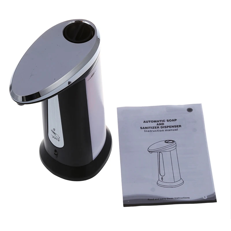 

Automatic Sensor Soap Dispenser Touch-free Kitchen Bathroom Grey